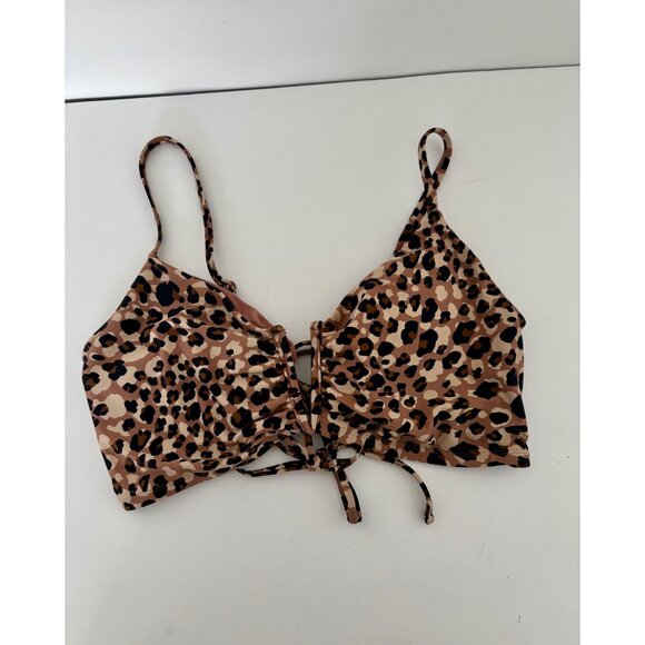 Y2K Palm & Leopard Plus Size 16W Swim Top Duo Bikini & Tankini Boho Chic Resort - Picture 7 of 15